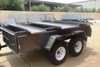 Tandem motorbike trailer