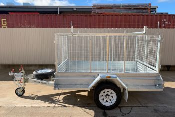 Galvanised single axle trailer