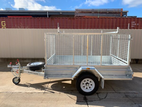 Galvanised single axle trailer