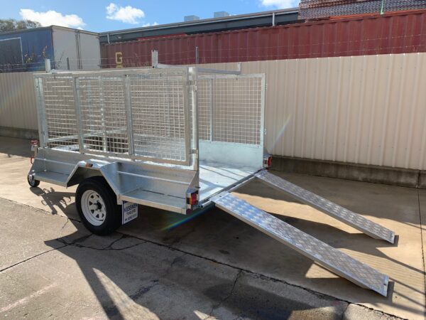 Galvanised single axle trailer